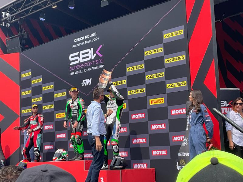 [ID: 23136] Carter Thompson podiums on his first SBK race (credit: Pole Position Travel)