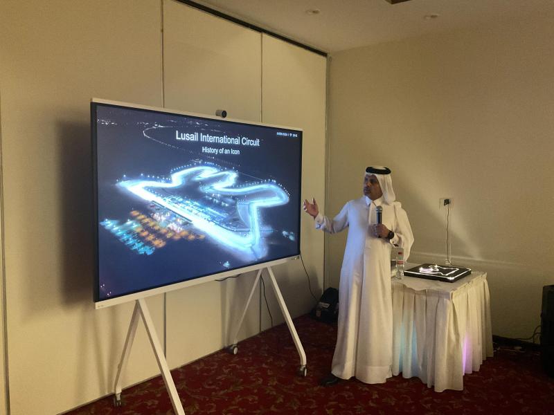 Our 2024 welcome dinner featured a talk from the founder and architect of the Lusail circuit!