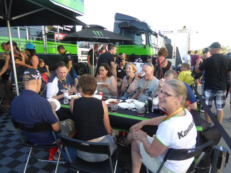 Aperitivo with Kawasaki on the sunny terrace