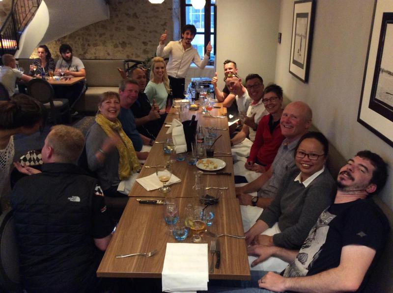 [ID: 16609] Closing dinner in Le Mans (credit: Gordon Howell (Pole Position Travel))