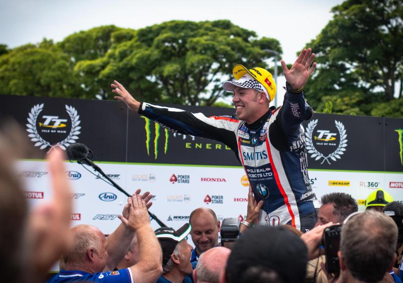 Peter Hickman sets new records in winning the 2018 TT. View from WITHIN the winners enclosure where our Platinum guests have exclusive access!
