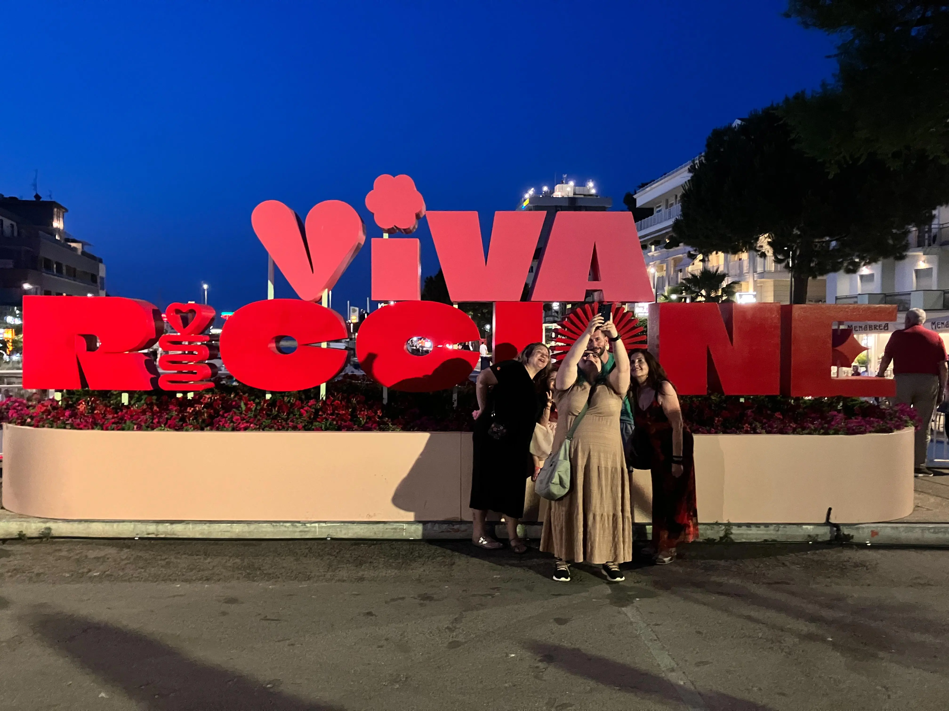 Very pleasant dinner al fresco in the lovely town of Riccione