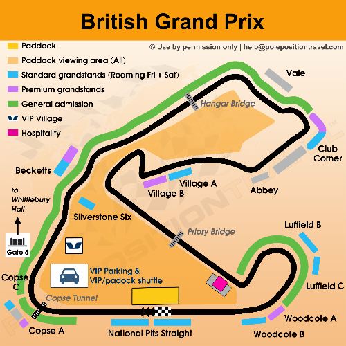 British Grand Prix 2023 Circuit map