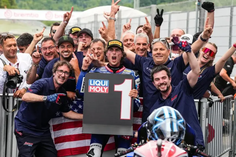 Joe Roberts and team celebrate sensational victory!