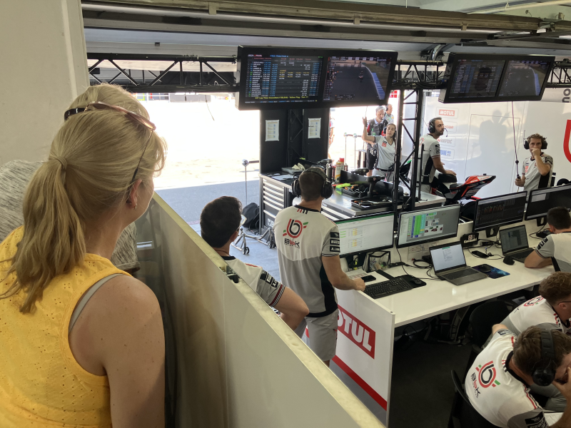 We get an exclusive view of the garage action!