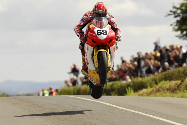 Gary Johnson in flight...