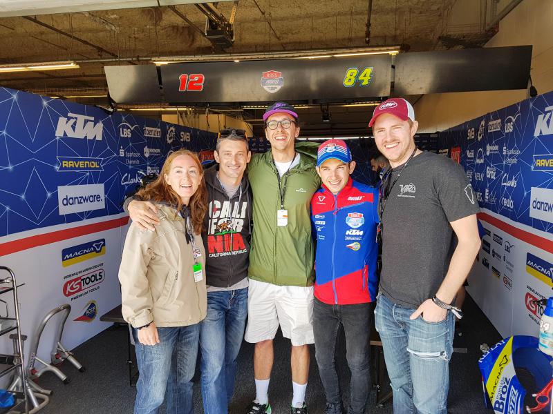 We visit the Moto3 garage of Pruestl Racing and our sponsored rider Kuba