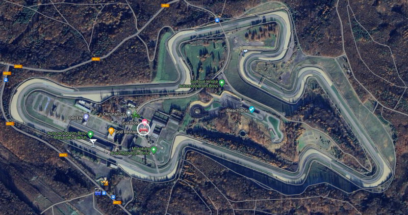 The hotel is situated right in the heart of the Brno circuit! Never miss a minute (or pop back to your room between sessions!)