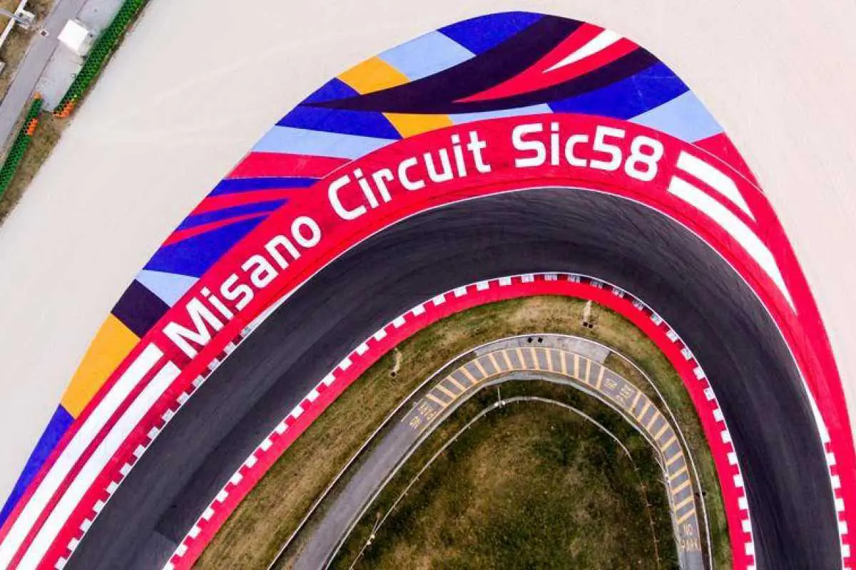 It all takes place at the epic Misano World Circuit Marco Simoncelli