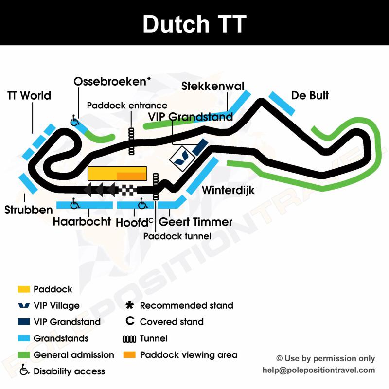 WSBK Assen 2025 Circuit map