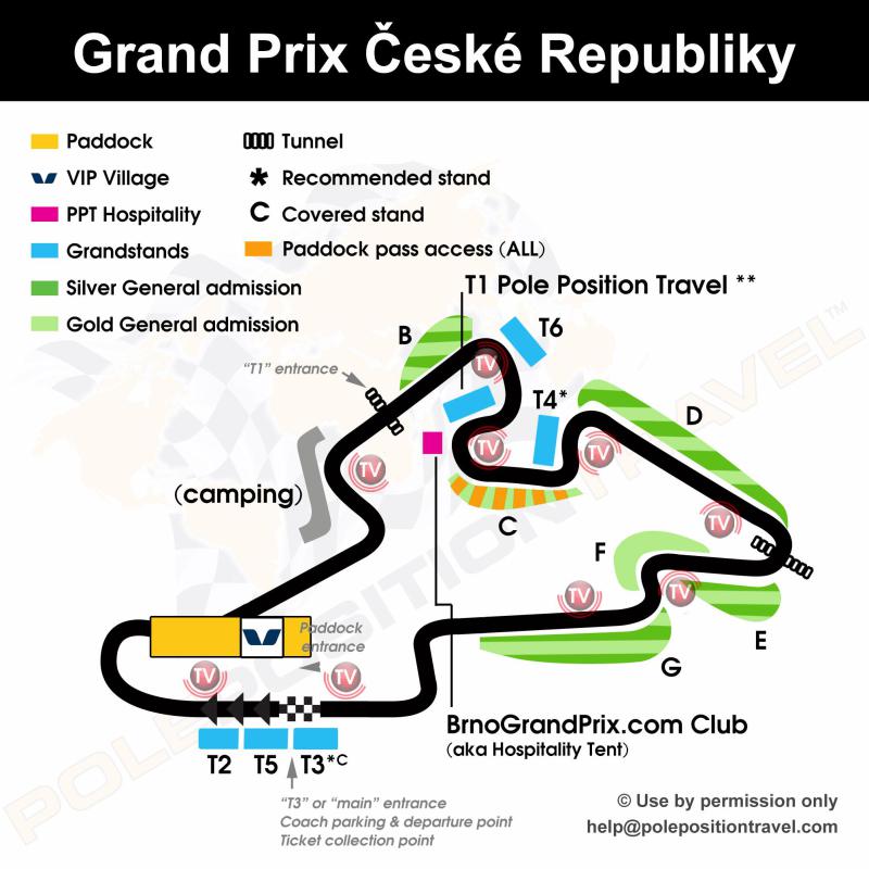 Grand Prix České Republiky 2025 Circuit map