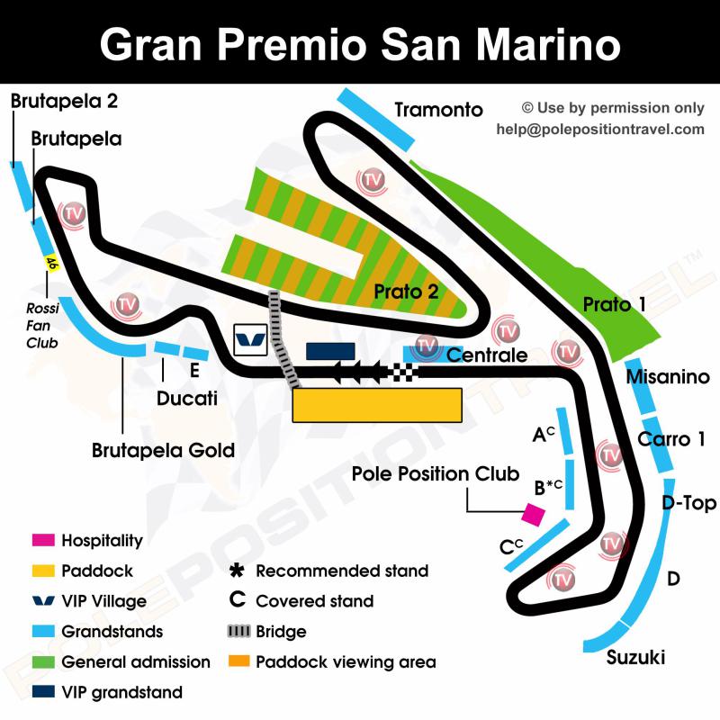 WSBK Misano 2024 Circuit map