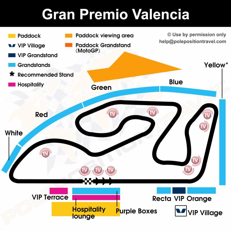 Gran Premio de la Comunitat Valencia 2022 Circuit map