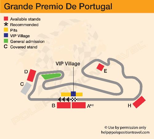 WSBK Estoril 2025 Circuit map