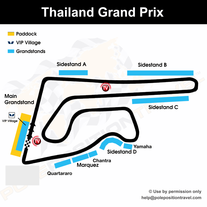 Thailand Grand Prix 2025 Circuit map