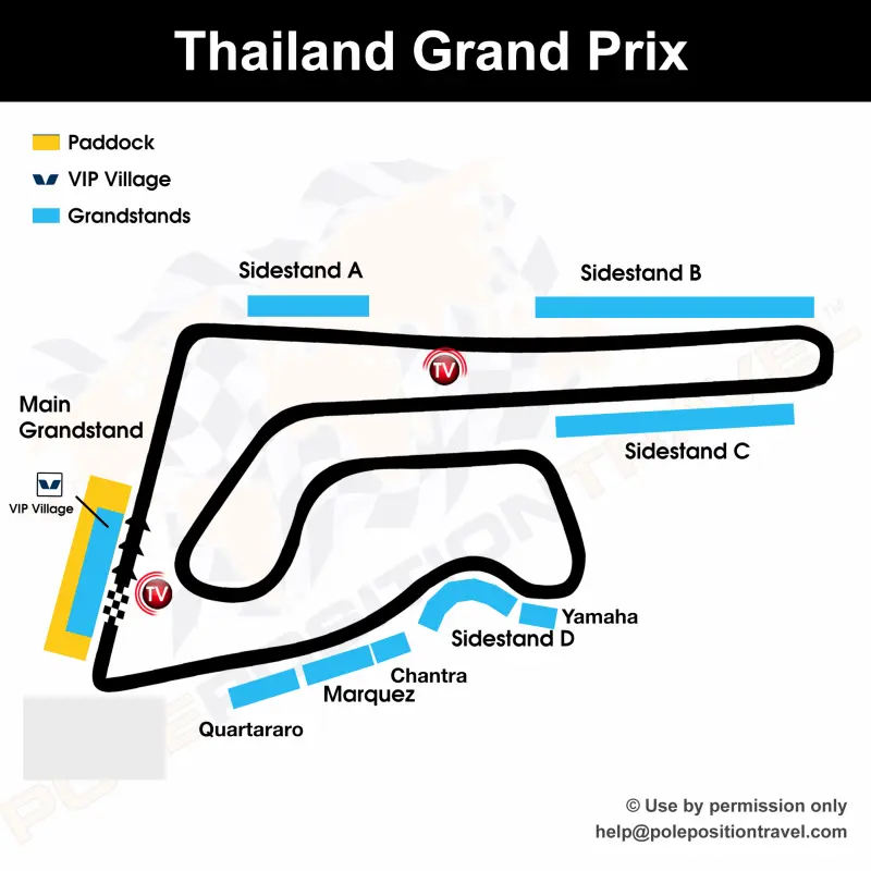 Thailand Grand Prix 2027 Circuit orientation diagramme