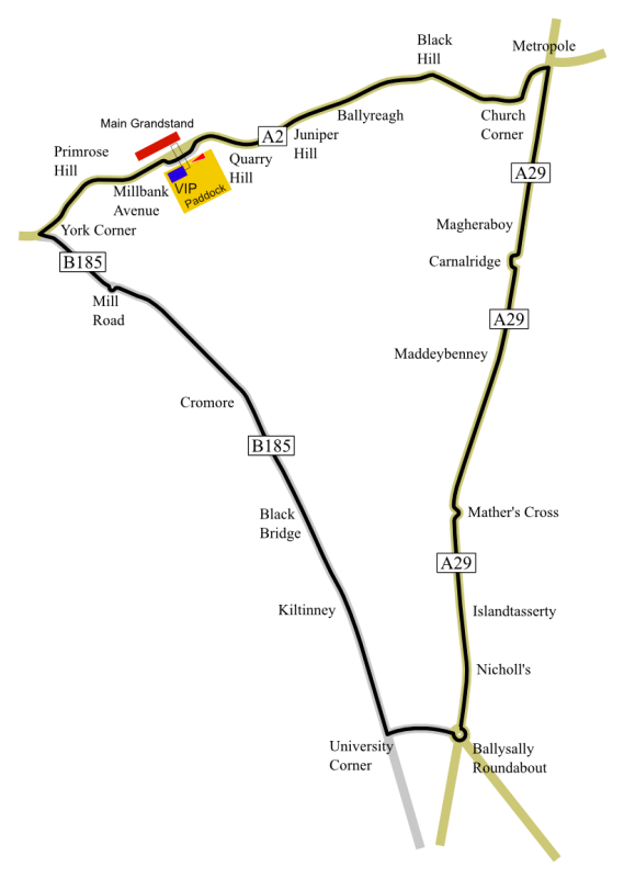 Northwest 200 2026 Circuit map