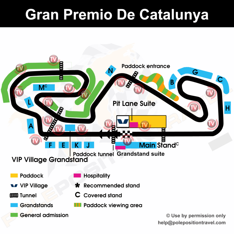 Gran Premi de Catalunya 2022 Circuit map