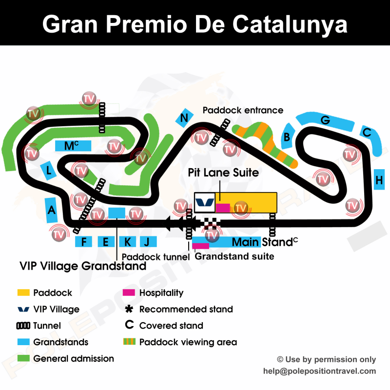 Gran Premi de Catalunya 2025 Circuit map